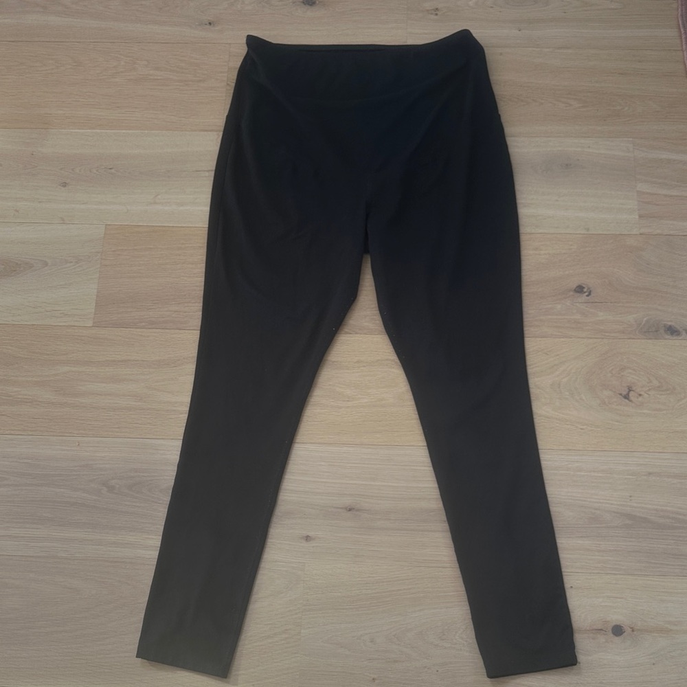 Women's Maternity Black Leggings